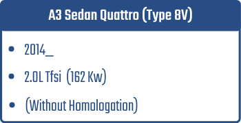 A3 Sedan Quattro (Type 8V)  | 2014_  | 2.0L Tfsi 162 Kw (Without Homologation)