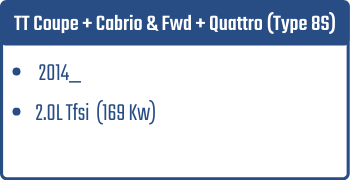 TT Coupe + Cabrio & Fwd + Quattro (Type 8S)  | 2014_  | 2.0L Tfsi 169 Kw