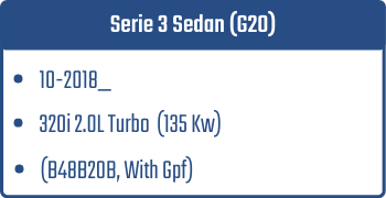 Serie 3 Sedan (G20)  | 10-2018_  | 320i 2.0L Turbo 135 Kw (B48B20B, With Gpf)