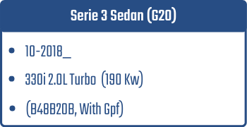 Serie 3 Sedan (G20)  | 10-2018_  | 330i 2.0L Turbo 190 Kw (B48B20B, With Gpf)