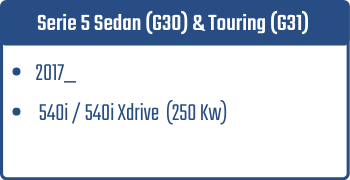 Serie 5 Sedan (G30) & Touring (G31) | 2017_  | 540i / 540i Xdrive 250 Kw