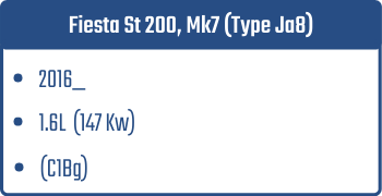 Fiesta St 200, Mk7 (Type Ja8) | 2016_  | 1.6L 147 Kw (C1Bg)
