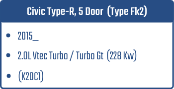 Civic Type-R, 5 Door  (Type Fk2) | 2015_ | 2.0L Vtec Turbo / Turbo Gt 228 Kw (K20C1)