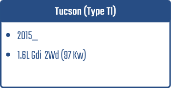 Tucson (Type Tl) | 2015_ | 1.6L Gdi 97 Kw 2Wd