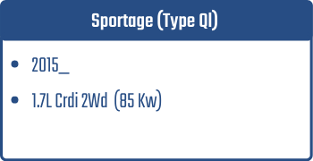 Sportage (Type Ql) | 2015_  | 1.7L Crdi 2Wd  85 Kw