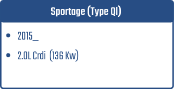 Sportage (Type Ql) | 2015_  | 2.0L Crdi 136 Kw