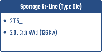 Sportage Gt-Line (Type Qle)  | 2015_  | 2.0L Crdi  4Wd  136 Kw