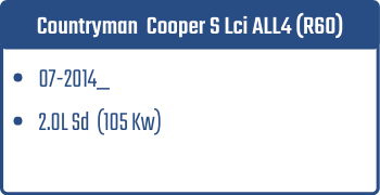 Countryman Cooper S  Lci ALL4 (R60)  | 07-2014_ | 2.0L Sd 105 Kw