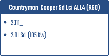 Countryman Cooper Sd  Lci ALL4 (R60)  | 2011_ | 2.0L Sd 105 Kw