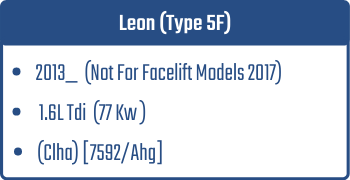Leon (Type 5F) | 2013_  (Not For Facelift Models 2017) | 1.6L Tdi 77 Kw (Clha) [7592/Ahg]