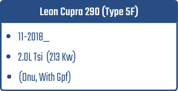 Leon Cupra 290 (Type 5F) | 11-2018_  | 2.0L Tsi 213 Kw (Dnu, With Gpf)