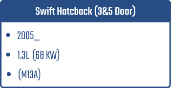Swift Hatcback (3&5 Door) | 2005_ | 1.3L 68 KW (M13A)