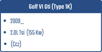 Golf VI Gti (Type 1K)  | 2009_  | 2.0L Tsi 155 Kw (Ccz)