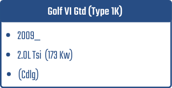 Golf VI Gtd (Type 1K)  | 2009_  | 2.0L Tsi 173 Kw (Cdlg)