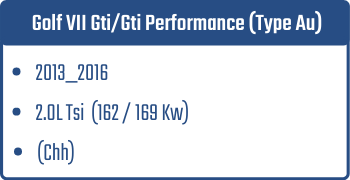 Golf VII Gti/Gti Performance (Type Au) | 2013_2016  | 2.0L Tsi 162 / 169 Kw (Chh)