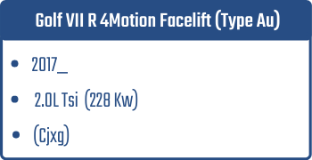 Golf VII R 4Motion Facelift (Type Au) | 2017_  | 2.0L Tsi 228 Kw (Cjxg)