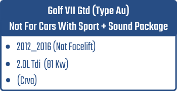 Golf VII Gtd (Type Au) Not With Sport + Sound Pack. | 2012_2016 (Not Facelift)| 2.0L Tdi 81 Kw